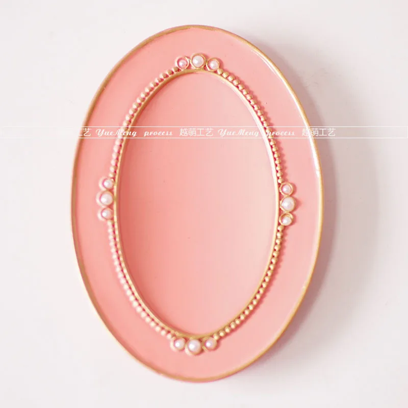 Pink Oval Европейские ювелирные изделия из смолы, посуда для хранения косметики, шестигранная треугольная овальная тарелка, розовая фиолетовая синяя губная помада, серьги, кольцо, поднос, ремесла - Цвет: Pink Oval