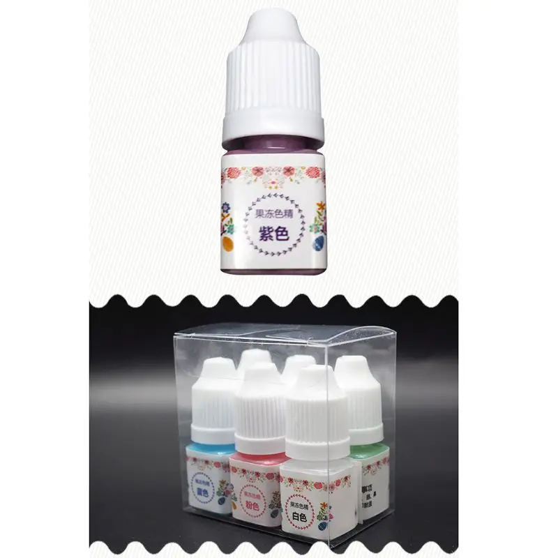 6 Pcs/Set UV Glue Jelly Pigment Liquid Epoxy Resin DIY Handmade Crafts Jewelry Making Mixed Color High Concentration Translucent | Украшения