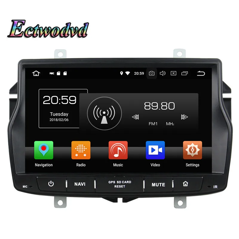 Ectwodvd Восьмиядерный 4G Android 8 0/четырехъядерный 1 Автомобильный мультимедийный dvd
