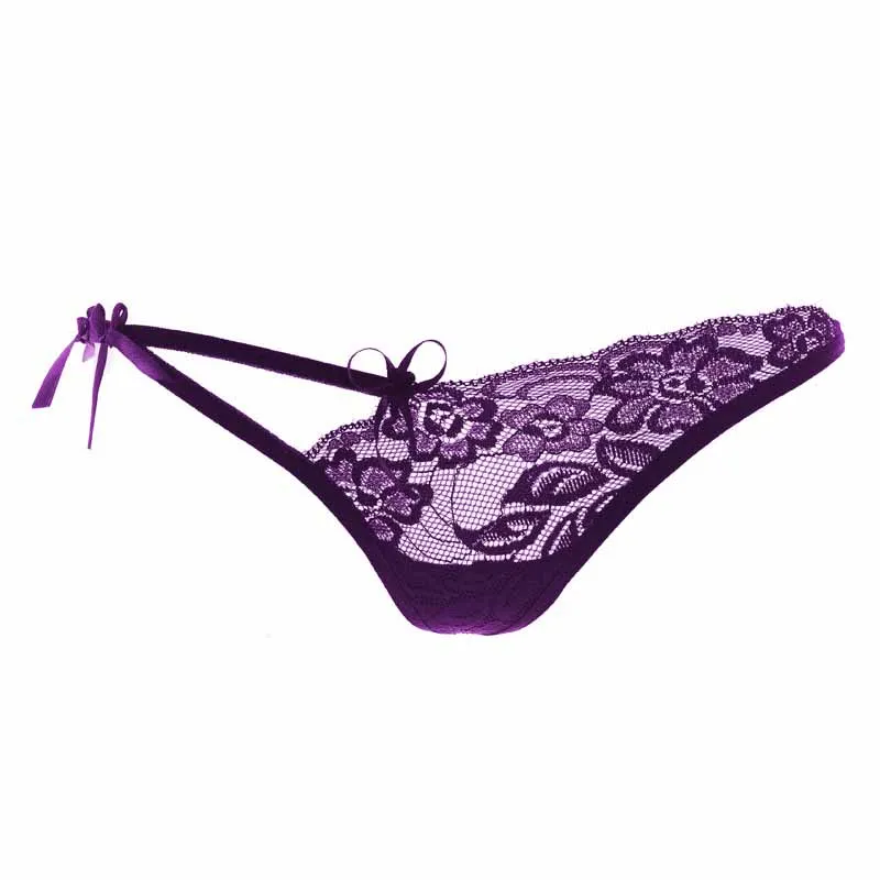 purple С низкой талией кружевные сексуальные трусики стринги нейлоновые стринги танга женское нижнее белье женские стринги женские сексуальные Calcinha Ropa интерьер Mujer F0197 - Цвет: purple