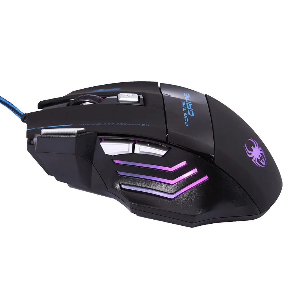 ZELOTES T - 80 7200 DPI 7 Button Multi Color LED Optical USB Wired Gaming Mouse | Компьютеры и офис