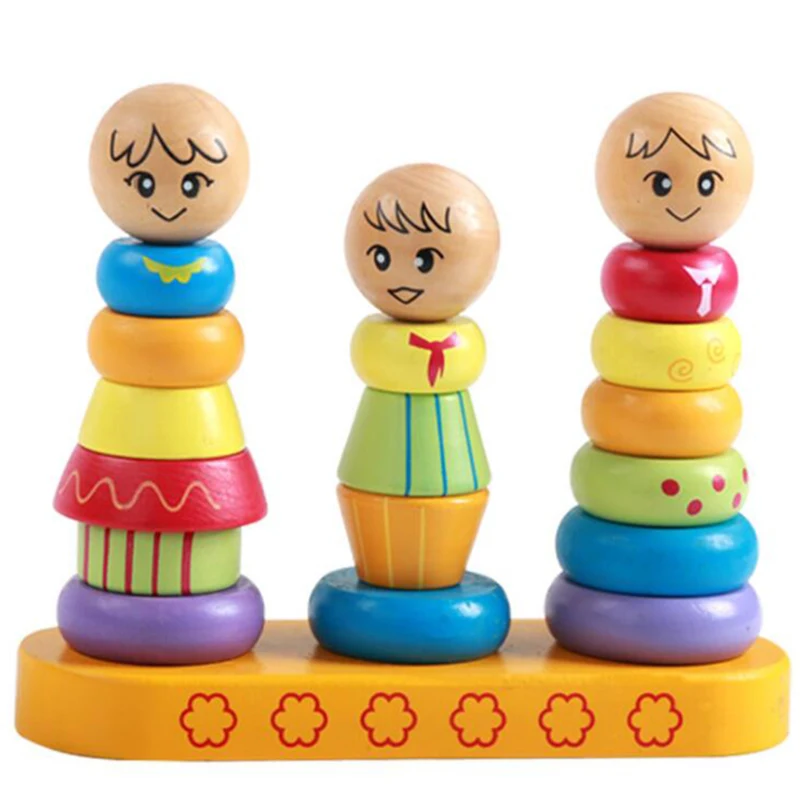 2017 Новинка Woodren дизайнерские красочные штабелеры деревянные игрушки