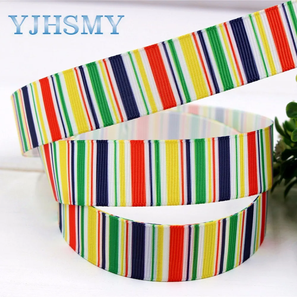 YJHSMY H 17414 1091 10 ярдов 22 мм пульсация ленты термопечать grosgrain Свадебные аксессуары DIY