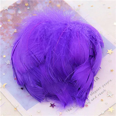 Dark Purple 100p 8-12 см натуральные лебединые перья 100 шт Мягкие гусиные перья теплый цвет окрашенное перо страуса самодельный декоративный дизайн для рождественской вечеринки - Цвет: Dark Purple 100p