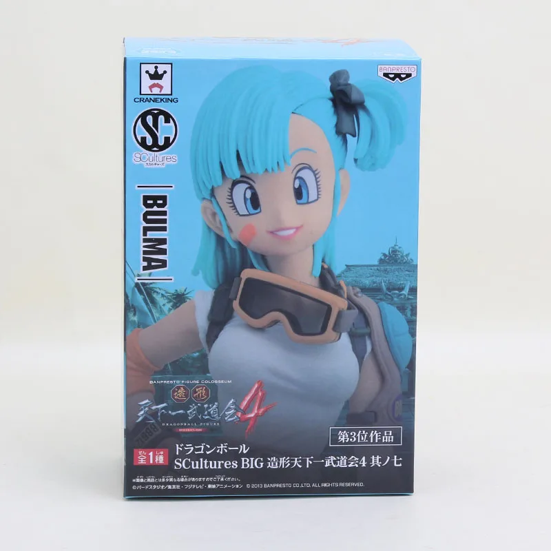 blue box Dragon Ball Z Bulma figure 18 Аниме dragonball Bulma Bunny Girl Zoukei Tenkaichi Budoukai фигурка из ПВХ игрушки - Цвет: blue box