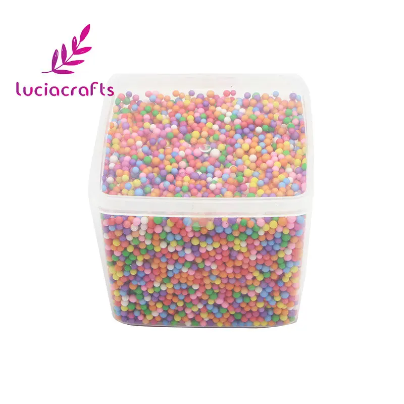 Lucia crafts 1 кор./лот(около 15000 шт.) 2-4 мм Мини пенопластовые шарики для свадьбы/вечерние для художественного оформления ногтей, ручная работа аксессуары Z0201