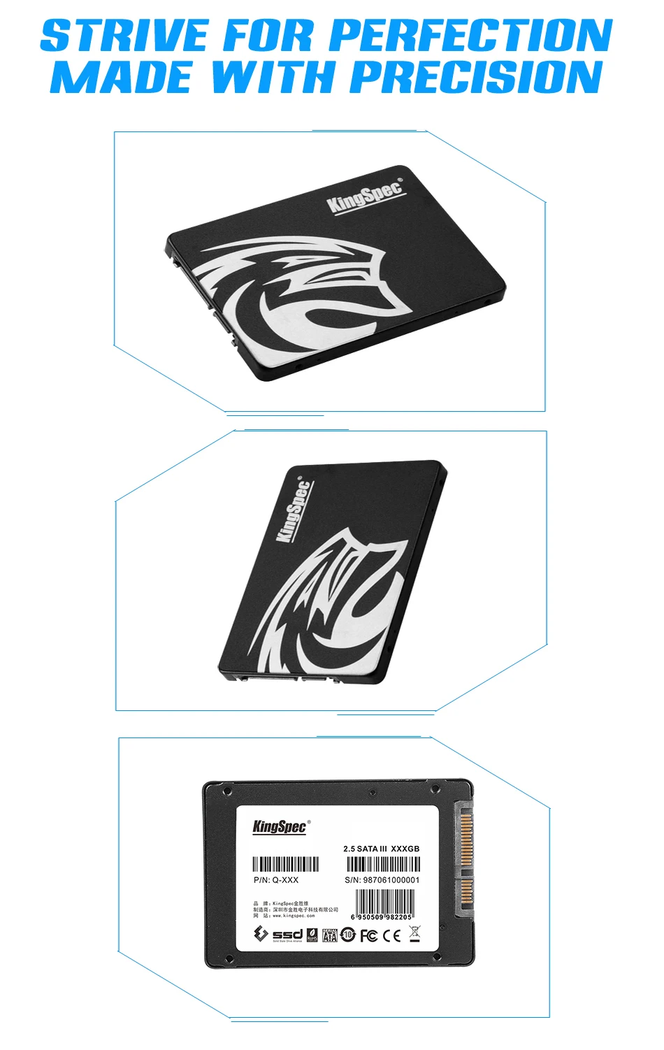 KingSpec SATA3 SSD 120 ГБ 240 ГБ 500 Гб 720 Гб Твердотельный накопитель hdd 2,5 жесткий диск disco duro ssd для ноутбука компьютера