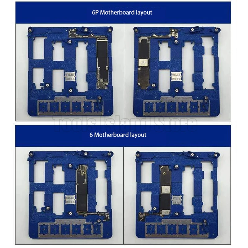 

8 in 1 iPhone Mainboard Fixture Phone Repair Motherboard Fixture For iPhone 6 6S 6P 6SP 7 7P 8 8 Plus IC Chip PCB Board Holder