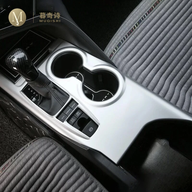 Для Toyota Camry стиль внутренняя центральная консоль коробка переключения передач Панель крышка декоративная отделка автомобиля ABS углеродное волокно