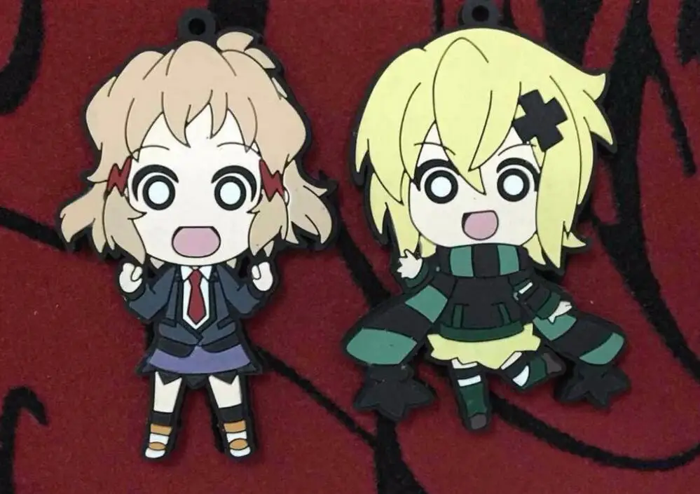 3 Японский аниме фигурка Senki Zessho Symphogear резиновый силиконовый милый запах брелок для мобильного телефона strap-G381 - Цвет: 3