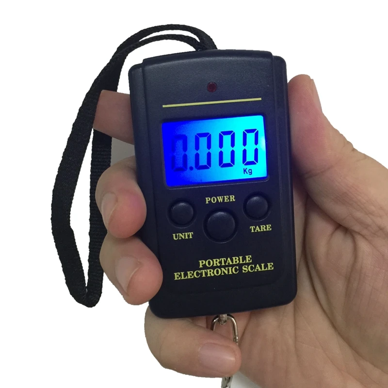 Карманные электронные цифровые весы 0 01 кг 40 подвесные с крючком для багажа