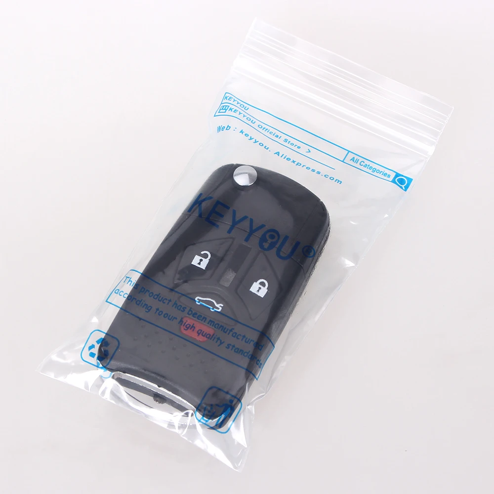 KEYYOU 3 + 1 4 кнопки дистанционного управления откидной складной чехол для ключей