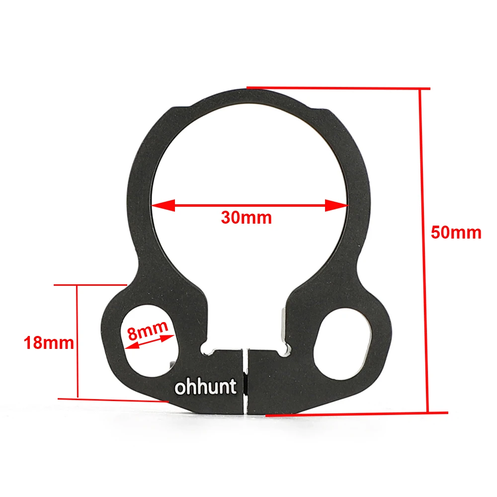 Ohhunt Охотничий Тактический наконечник с петлей Поворотный адаптер для 4 или 6