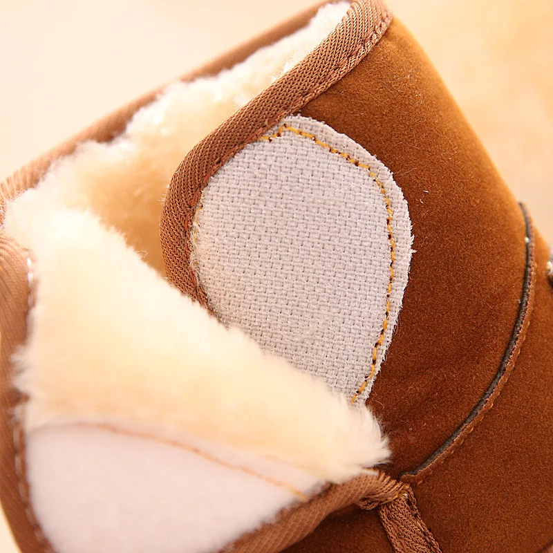 Зимние детские ботинки на толстой подошве из хлопка сохраняют тепло детская