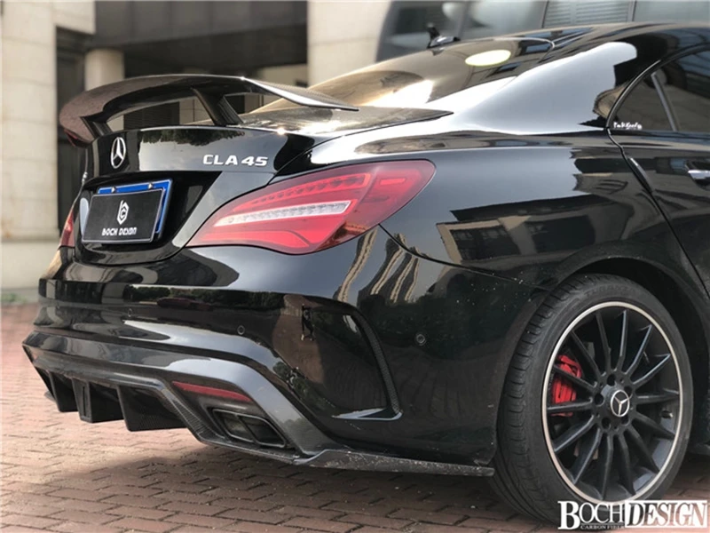 GT Спойлер Крыло Крышка для Mercedes-Benz CLA класс W117 CLA45 углеродное волокно/FRP задний багажник спойлер 2013