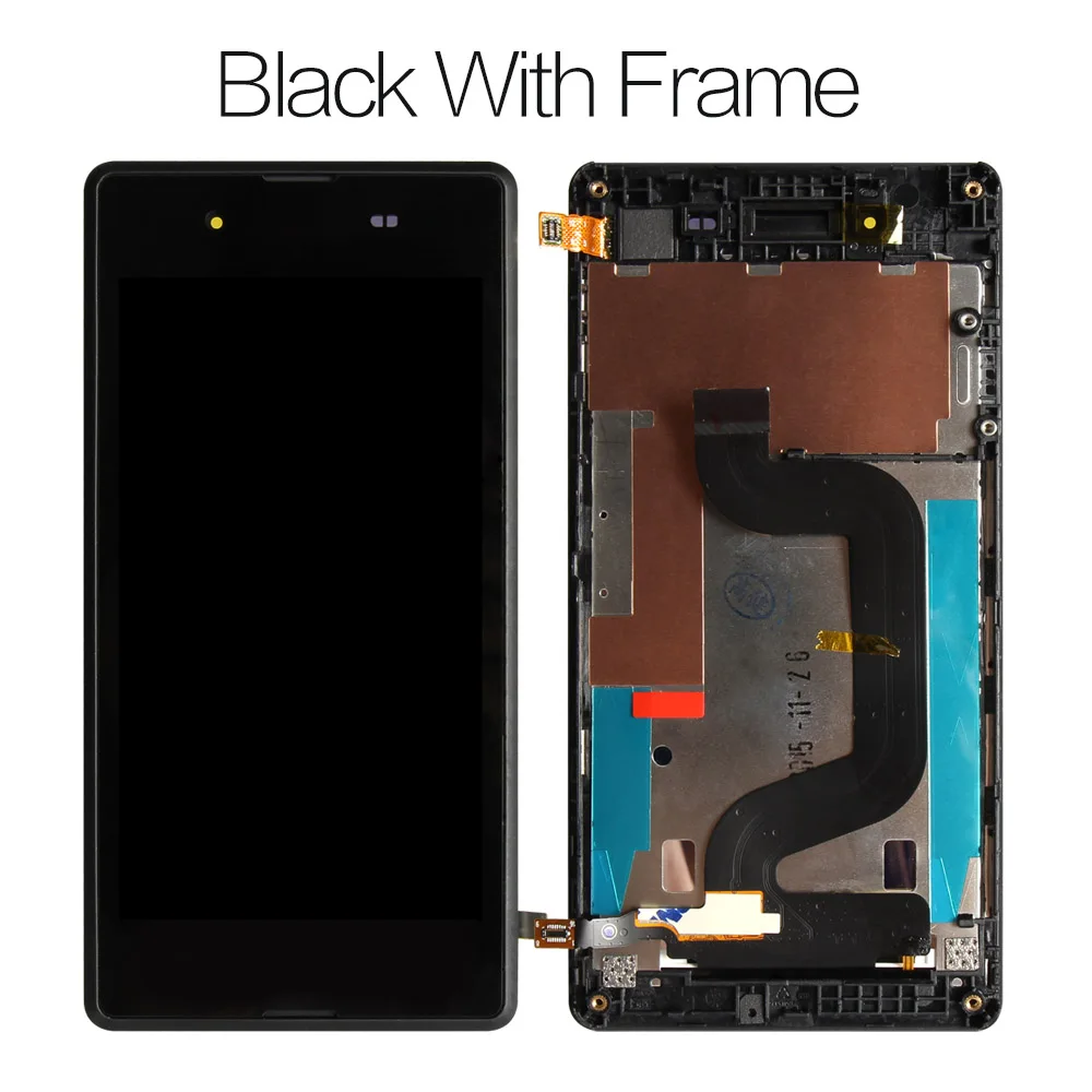 Black With Frame Протестированный 4,5 ''854x480 дисплей для SONY Xperia E3 lcd сенсорный экран дигитайзер lcd для SONY Xperia E3 дисплей D2203 - Цвет: Black With Frame
