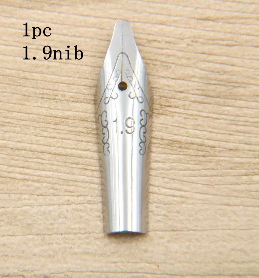 1pc 1.9 nib Офисный Утконос Готический параллельный художественный цветок боди арт плоский наконечник винил арабский авторучка для каллиграфического студенческого пера - Цвет: 1pc 1.9 nib