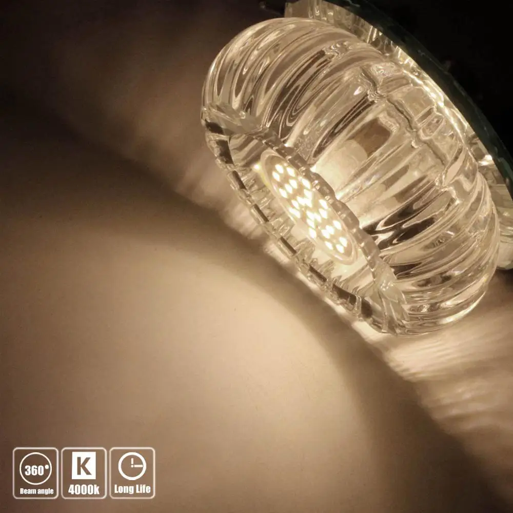 Natural White YWXLight 6 шт G9 светодиодный светильник 9 W AC 220 V светодиодный лампы 88 светодиодный 2835SMD Светодиодный прожектор люстра заменить 90 W галогенная лампа - Испускаемый цвет: Natural White