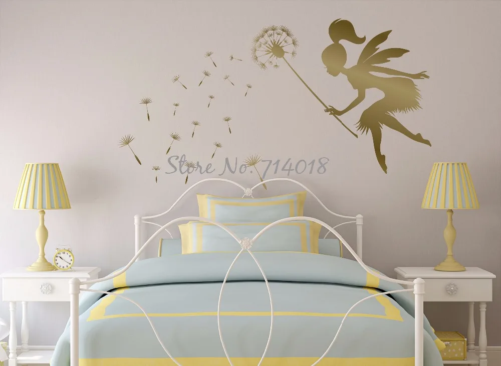 Сказочная выдувка Одуванчик Настенная Наклейка Семена настенное Искусство Дети