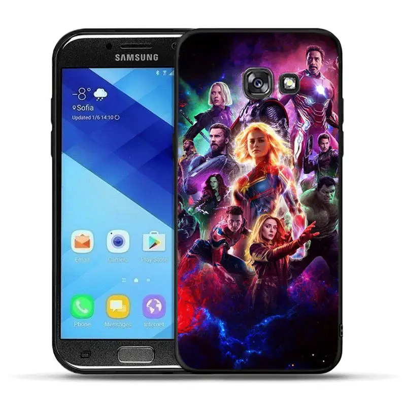 H1212 Принципиально для samsung Galaxy A30 A50 A3 A5 A6 A7 A8 A9 плюс крышка чехол черной Пантеры с изображением дедпула из комиксов Марвел танос ракушками - Цвет: H1212