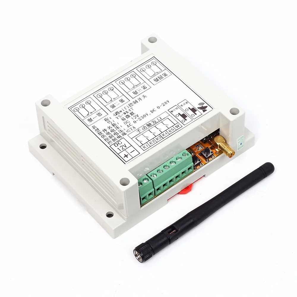 DC 9-38 V/AC 110 V-230 V Wifi реле многоканальный мобильный телефон пульт дистанционного управления сетевой модуль антенна беспроводной умный дом