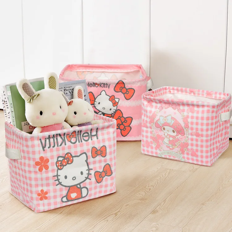 Hello Kitty Melody тканевая настольная коробка для хранения косметики органайзер | Дом и