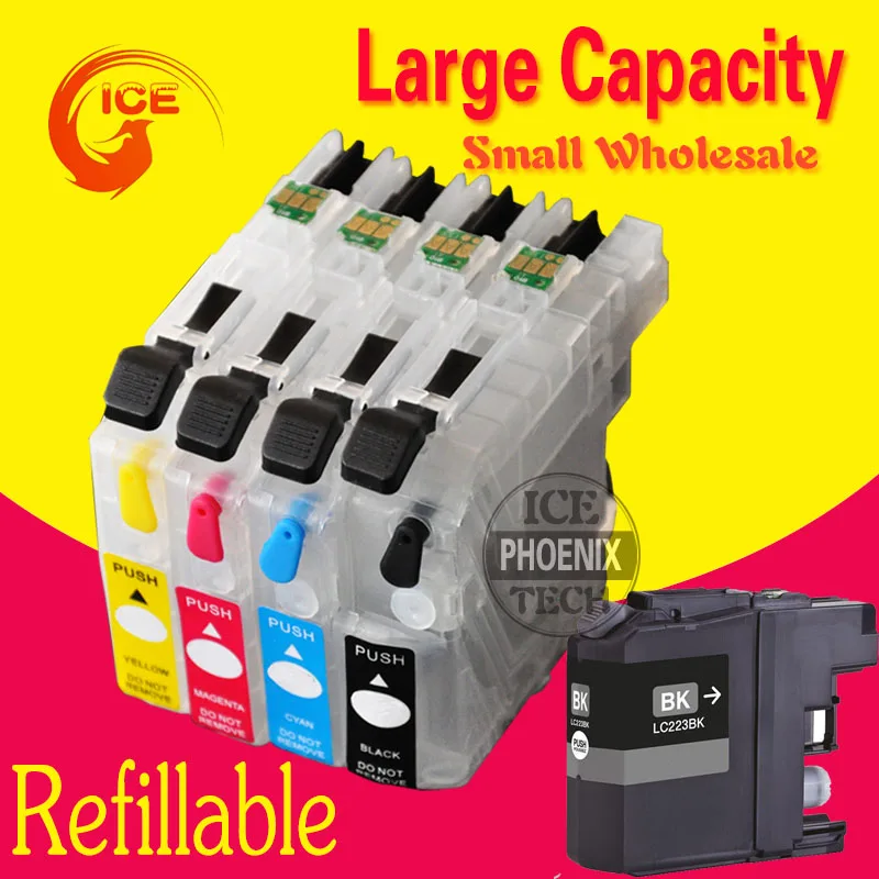 С чипом LC223 многоразового картридж для brother LC221 Европы принтер LC223|ink cartridge|printer