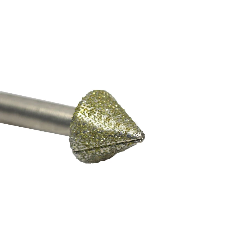 1pc 80Deg 8*20mm cnc router Electroplated diamond stone carving tool engraving machine cutter cutting bits | Инструменты