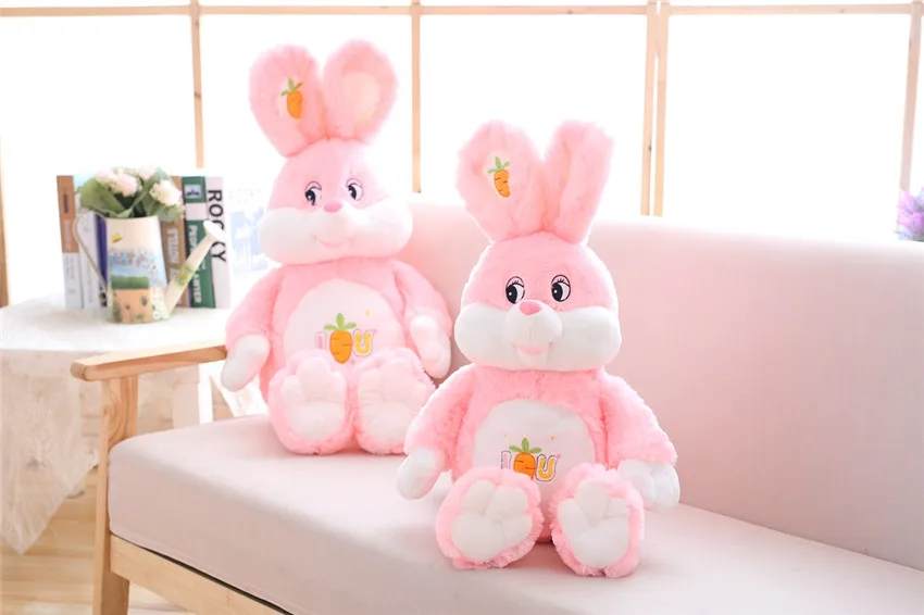 Lucky Rabbit 150 см морковка, Кролик плюшевая игрушка набивная Мягкая Кукла Игрушки для маленьких детей игрушки для животных День рождения Рождественский подарок для детей
