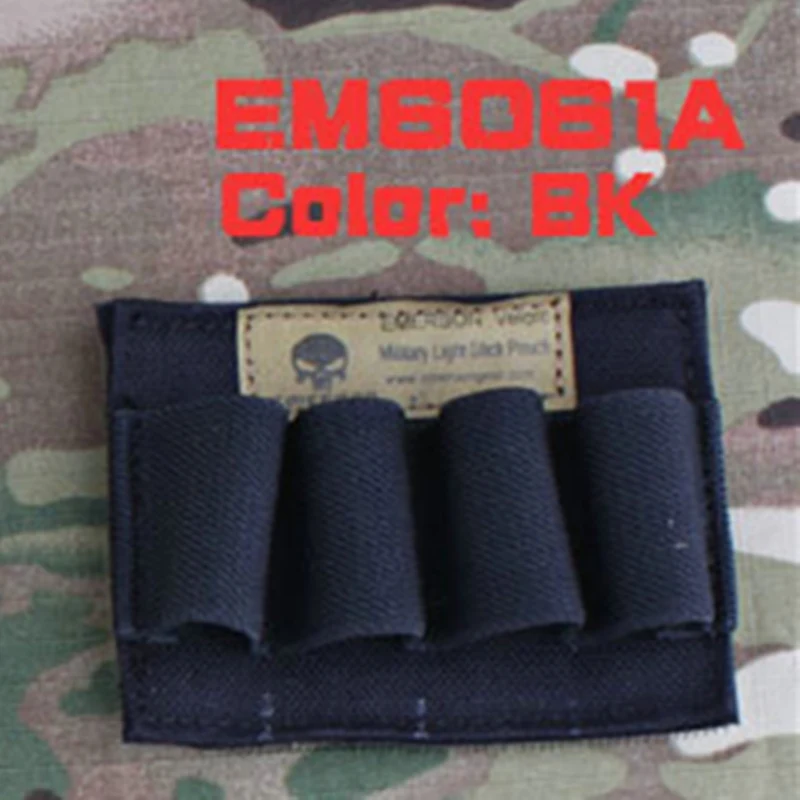 EmersonGear тактическая электронная нейлоновая светящаяся палочка, сумка B Mole, военная сумка, Мультикам, черная EM6061
