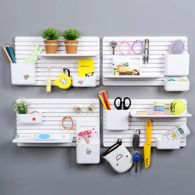 Липкая настенная стойка для хранения DIY инновационная Чистящая без штамповки