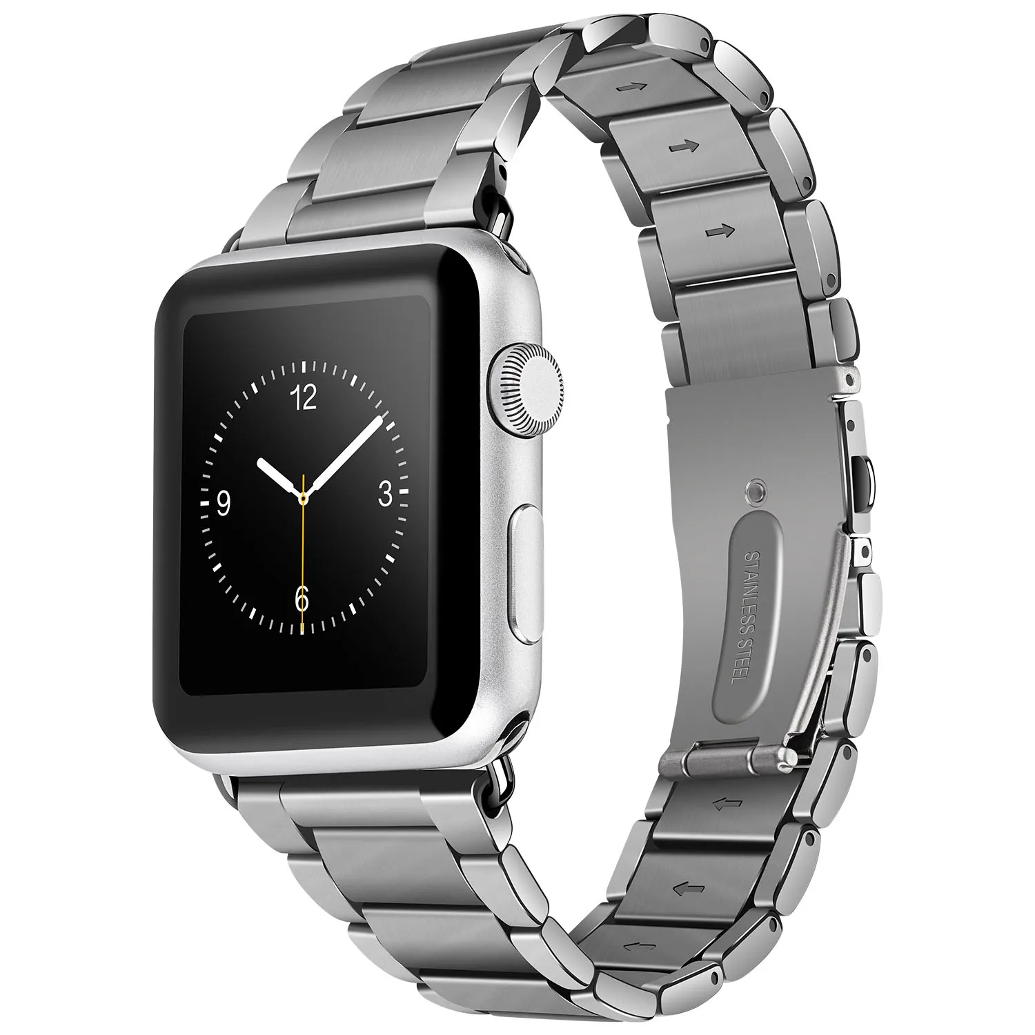Серебристый Ремешок HOCO 316L из нержавеющей стали для Apple Watch серии 1 2 3 4 5 ремешок 42 мм 44 мм браслет сменный Браслет - Цвет ремешка: Серебристый