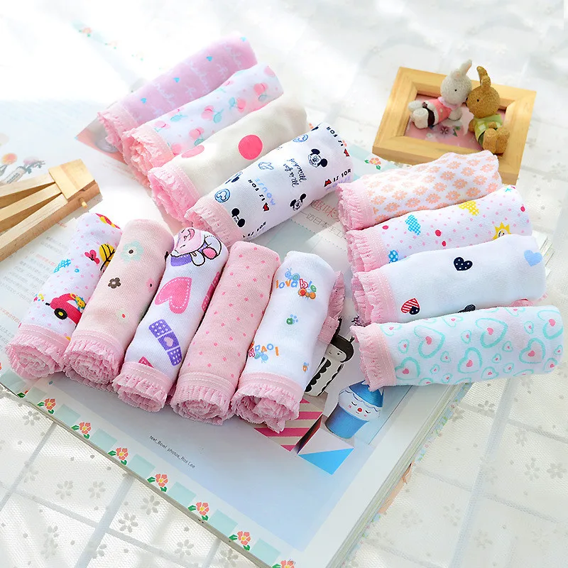 4 шт./Лот хлопковые трусы для девочек 2 10 лет|girls underwear cotton|baby girl underweargirls |