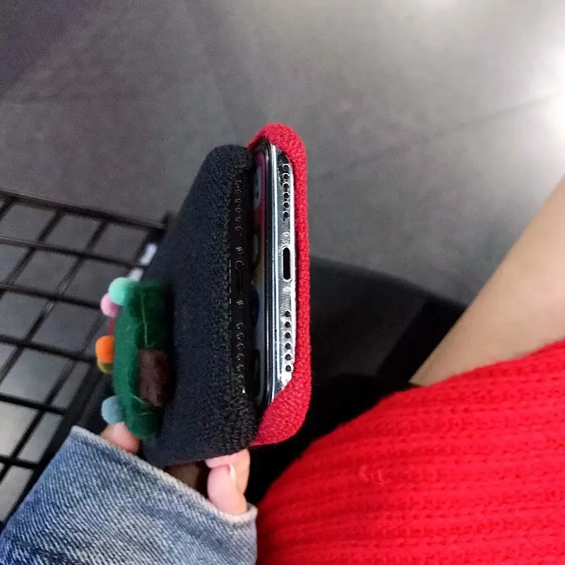 Милый Рождественский чехол EPENA для iphone X XR XS Max мультяшный пушистый с