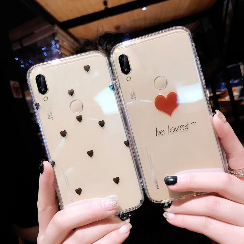 Милое Красное сердце любовь Капа для huawei P20 Lite чехол Pro P20lite P10 P9 P8 2017 |