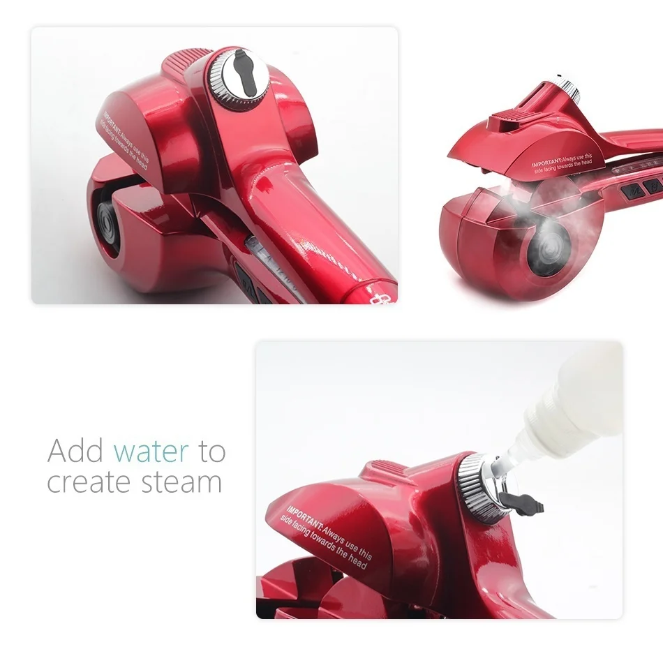 

Auto Hair Curler With Steam Spray Hair Care Styling Tools Ceramic Wave Hair Magic Modelador Decachos Para Cabelo
