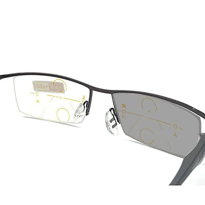MINCL/ Sun Photochromic Progressive Multifocal Business Reading Glasses Mens Adjustable Vision Eyewear NX | Аксессуары для одежды