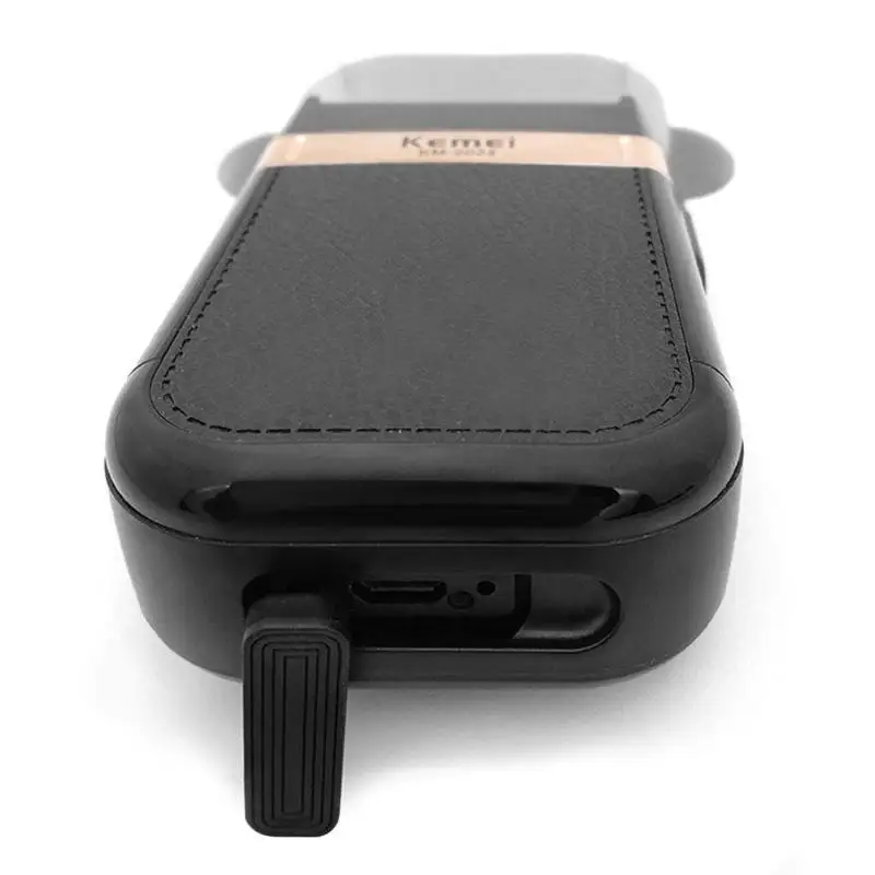 KEMEI KM- электробритва с зарядкой от usb для мужчин, возвратно-поступательное лезвие, бритва, моющаяся бритва, триммер для бороды, станок для бритья