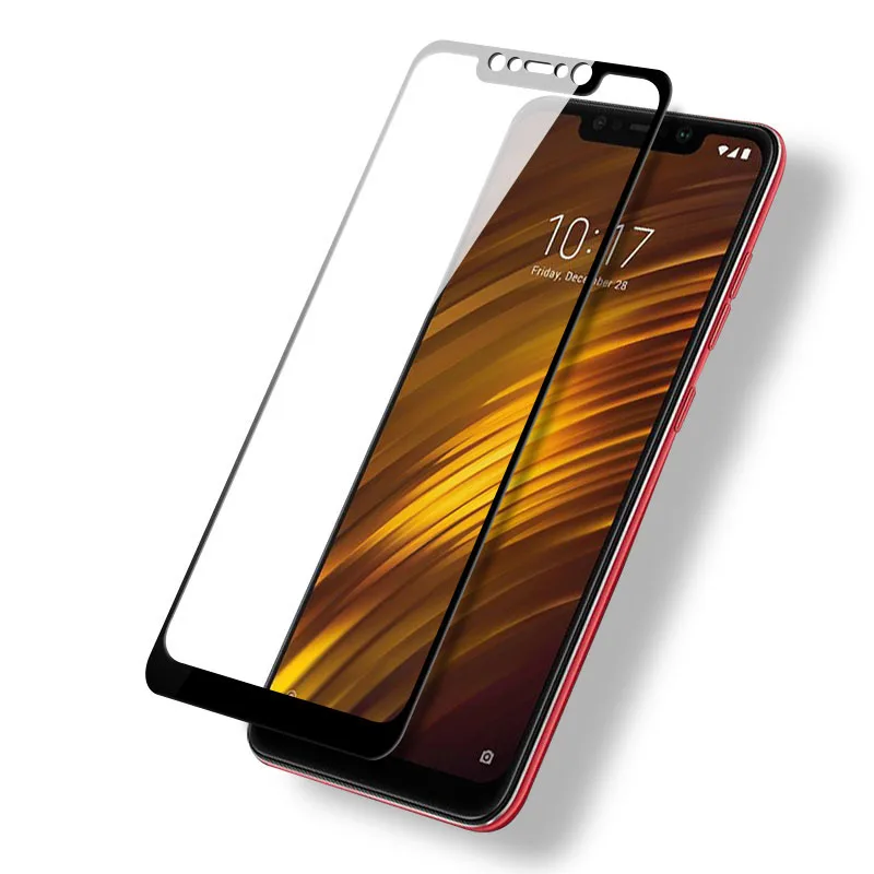 3D закаленное Стекло для Xiaomi Pocophone F1 полный охват Экран защитная плёнка НУА Вэй Poco |