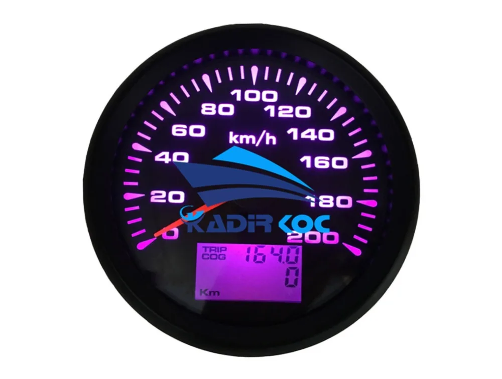 Упаковка из 1 морских 0-200 км/ч gps датчики спидометра настройки 85 мм авто ЖК-дисплей скорость одометры 9-32vdc скорость mileometer путешествия датчик Cog