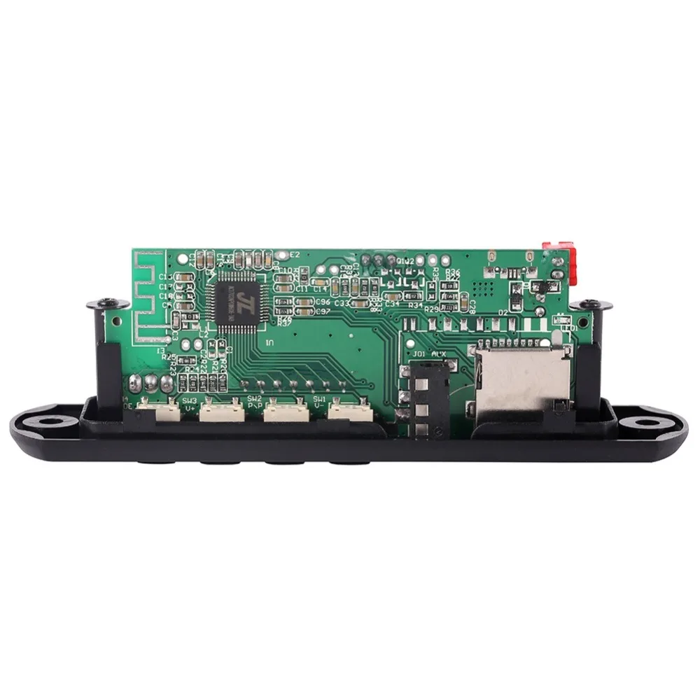 Автомобильный декодер EDAL 12 В Bluetooth MP3 плата модуль поддержка fm радио USB/TF ЖК экран с