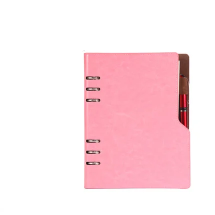 pink Записная книжка A5 B5, кожаный блокнот, ежедневник на год,, спиральный ежедневник, личный дневник, органайзер, карманный органайзер для канцелярских принадлежностей - Цвет: pink