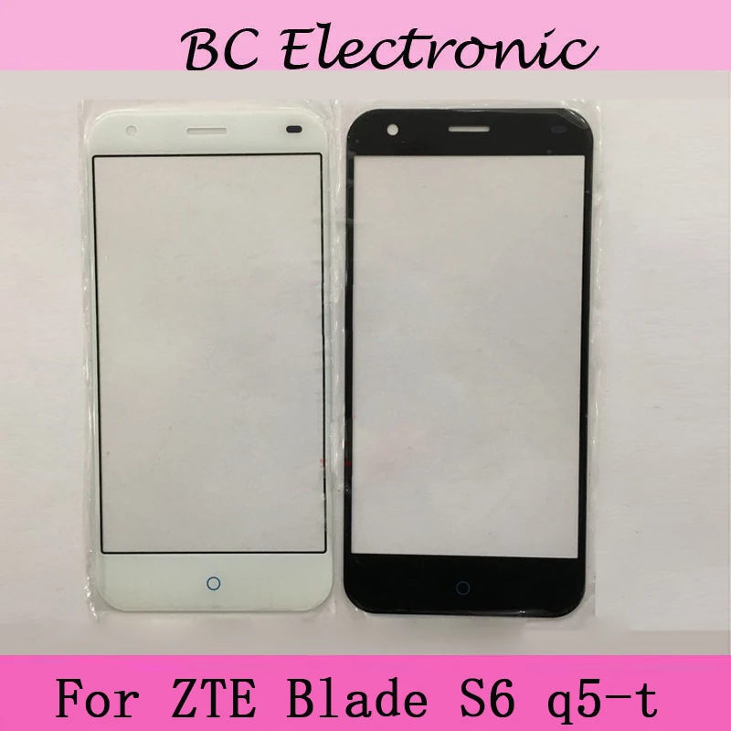 Для ZTE Blade S6 S 6 q5 t Черный Белый Передний Внешний стеклянный объектив Ремонт