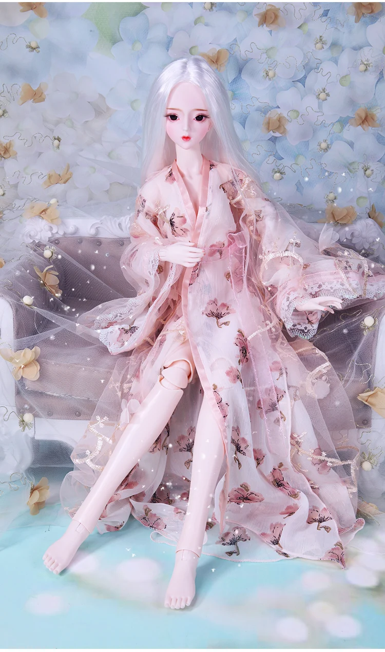Одежда для 1/3 BJD кукла 62 см изысканный цветочный халат Высокое качество Ледяной SD