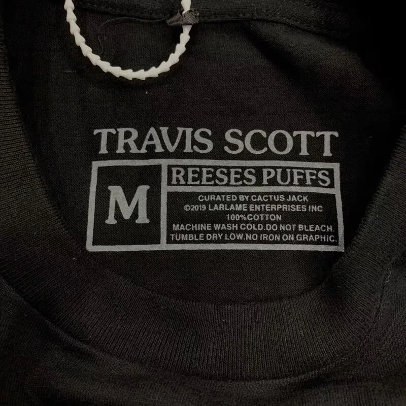 

Travis Scott x R eeses P uffs Limited Edition Tee Men Women 1:1 Best Quality T-shirt Travis Scott ASTROWORLD T shirt