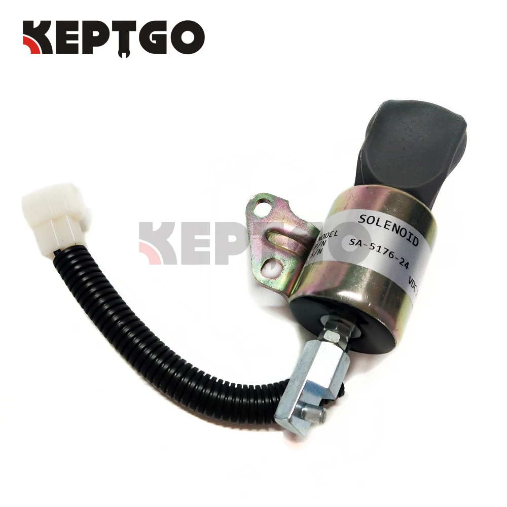 Флюоресцентный соленоид 24 В для Kubota D722 D902 Z482 1756ES 24SUC5B1S5|Детали генератора и