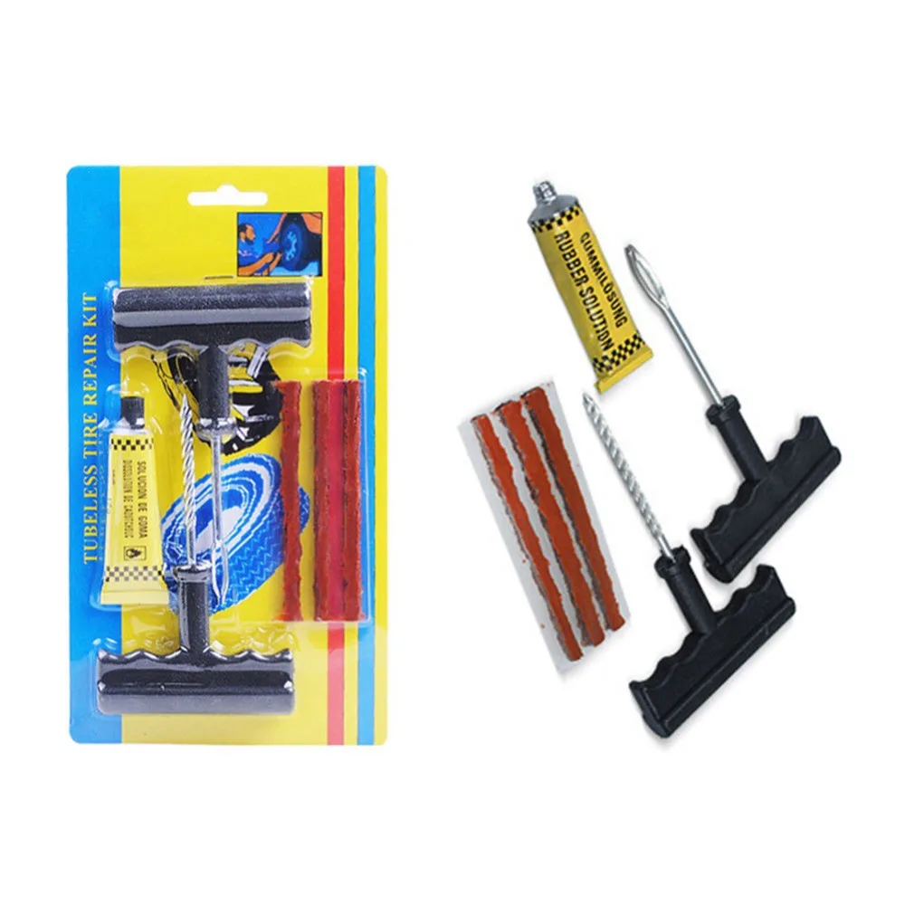

6Pcs/Set Car Tubeless Tire Tyre Puncture Plug Repair Tools Kits Automobiles Accessories Car Motorcycle Rubber Tool