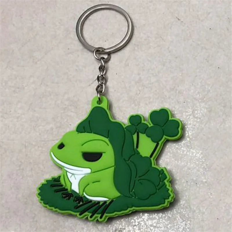 Игровой дорожный брелок лягушка кулон игрушки милый мультяшный ПВХ фигурки