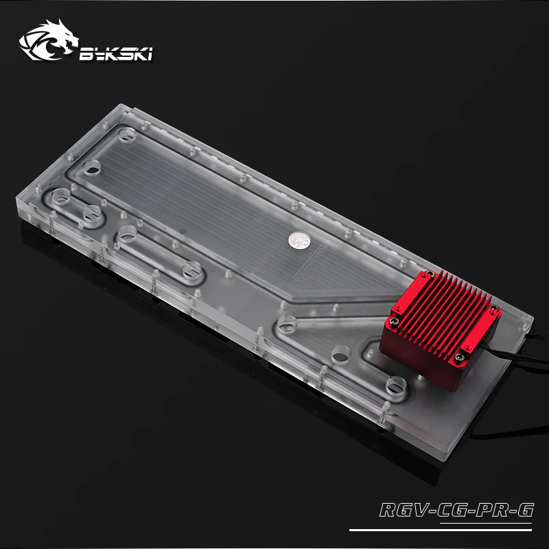 BYKSKI акриловый бак использовать для COUGAR Panzer-G компьютерный корпус/3PIN 5 V D-RGB/Combo DDC насос крутой водный канал решение