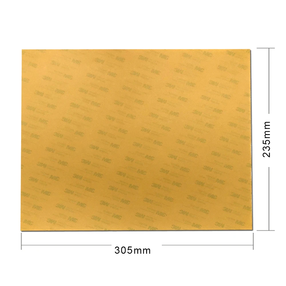 

Лист для 3D принтера 9,25 "x 12"(235x305 мм), 0,125 мм, 1 шт.